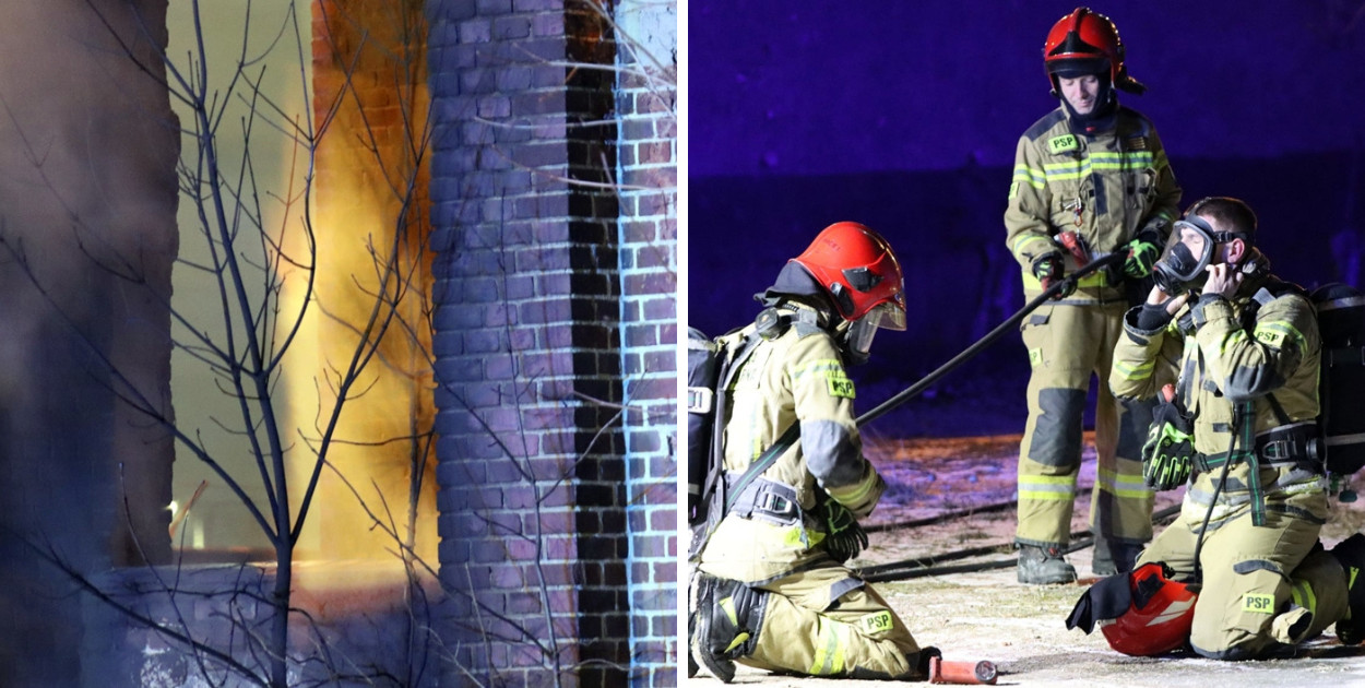 Pożar pustostanu w Głogowie. To tu nocują bezdomni [FOTO]