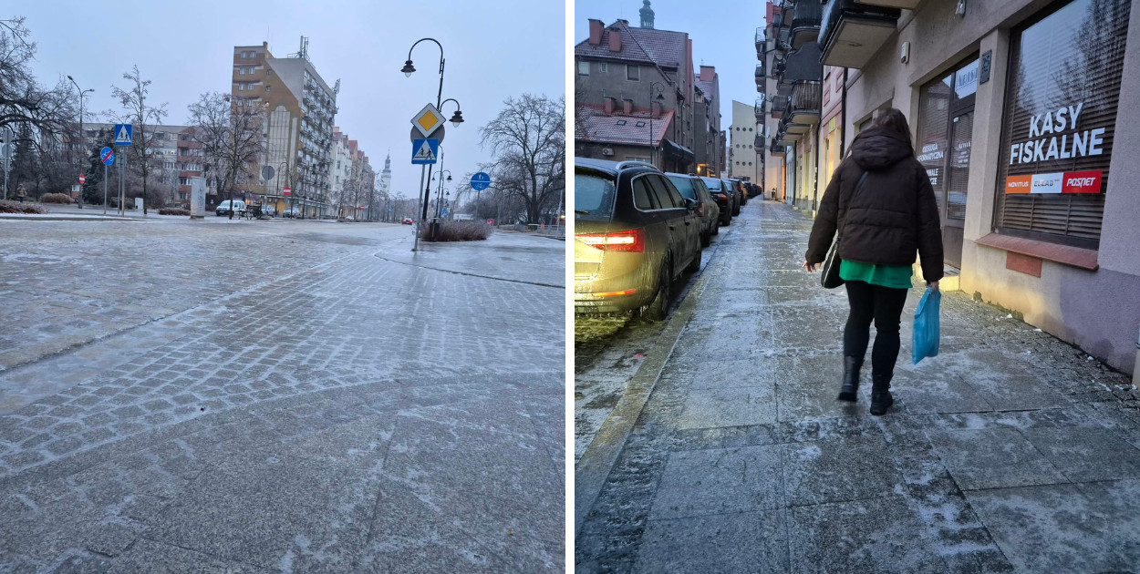 Głogów skuty lodem. Karetki nie nadążają z pomocą