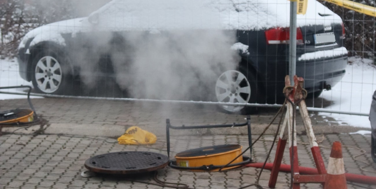 Awaria sieci ciepłowniczej w Głogowie