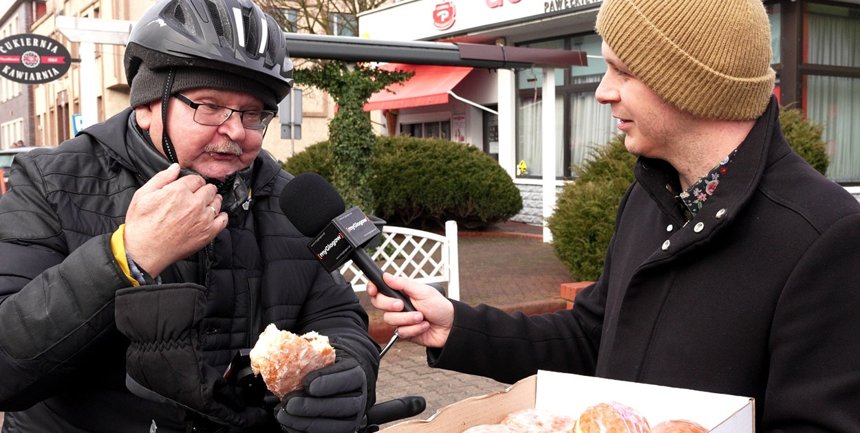 [WIDEO] Pączki rozdane, kalorie w planie – mieszkańcy Głogowa świętują!