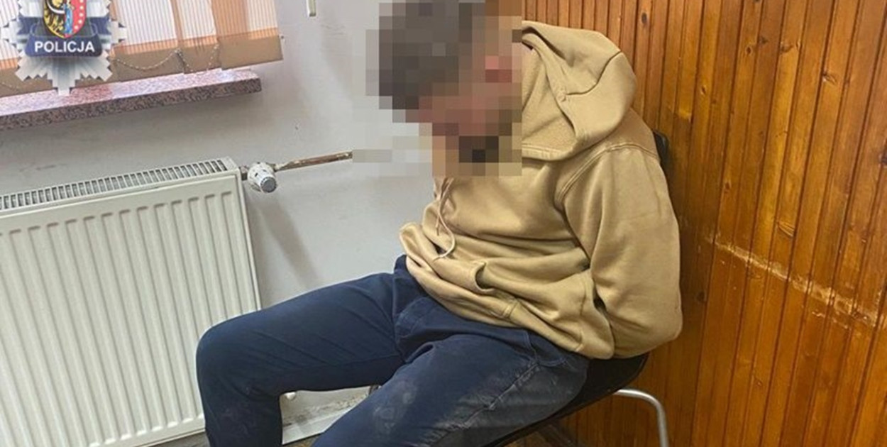 Złodziej ubrań schwytany po ucieczce rowerem!