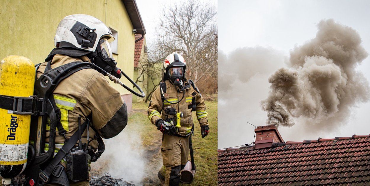 Znów strażacy gasili komin. Gorący apel o czyszczenie! [FOTO]