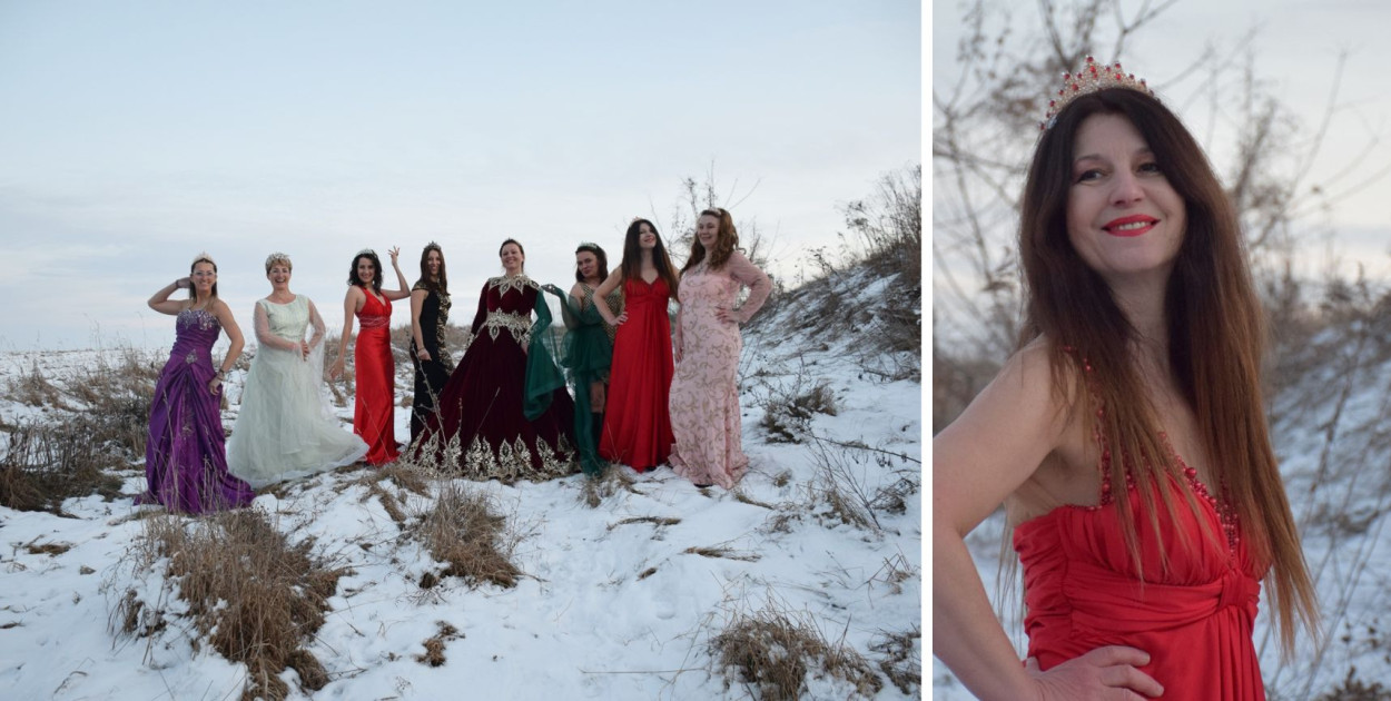 Urodziny w sukniach na śniegu i w mrozie [FOTO]