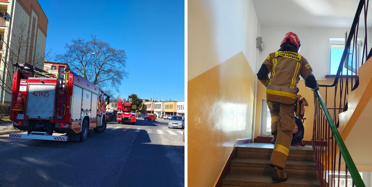 Głogowianin gasił garnek prześcieradłem