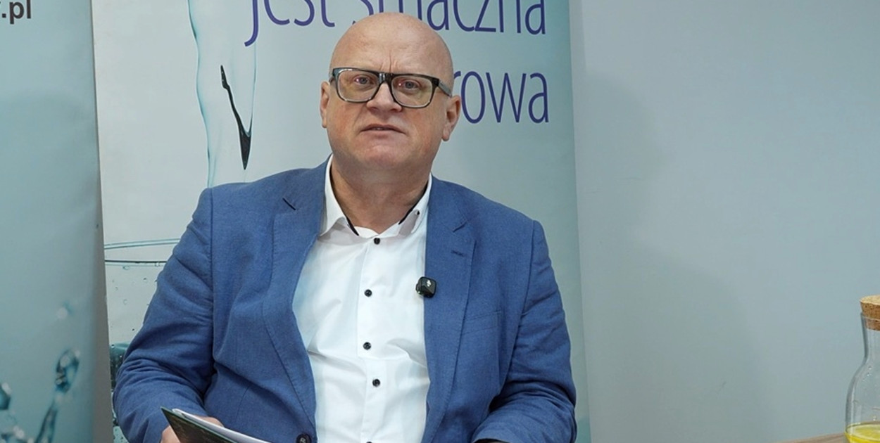 Legendę "Zemsta wodnika" czyta Wojciech Borecki, prezes PWiK w Głogowie