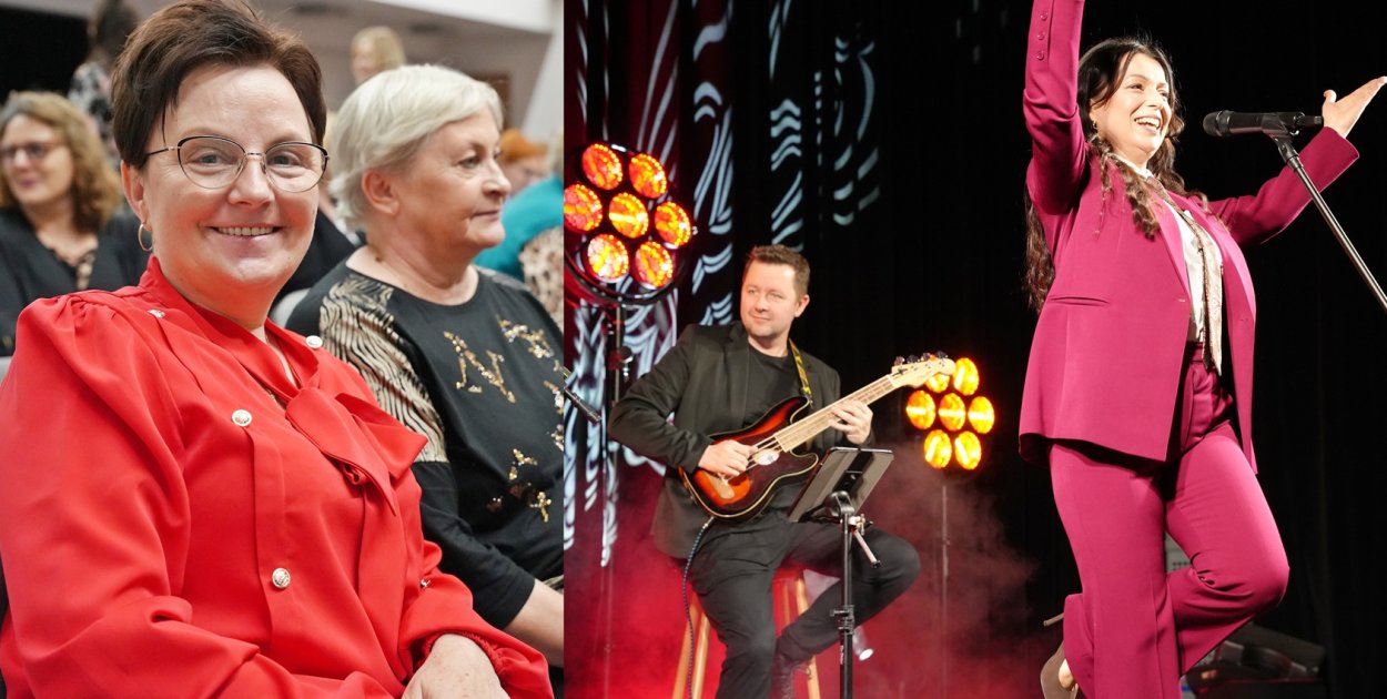 Śmiech to jej specjalność. Katarzyna Pakosińska dla kobiet w Grębocicach [FOTO]