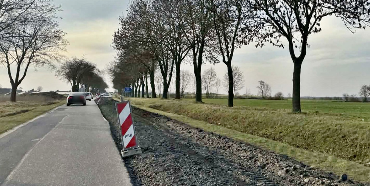 Ruszył remont trasy z Dobrzejowic do Brzegu Głogowskiego. Jest ruch wahadłowy