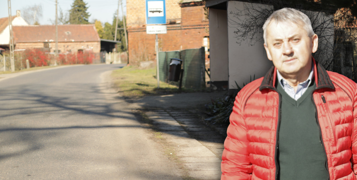 [WIDEO] Niebezpieczna powiatowa droga. Auta pędzą, dzieci uciekają