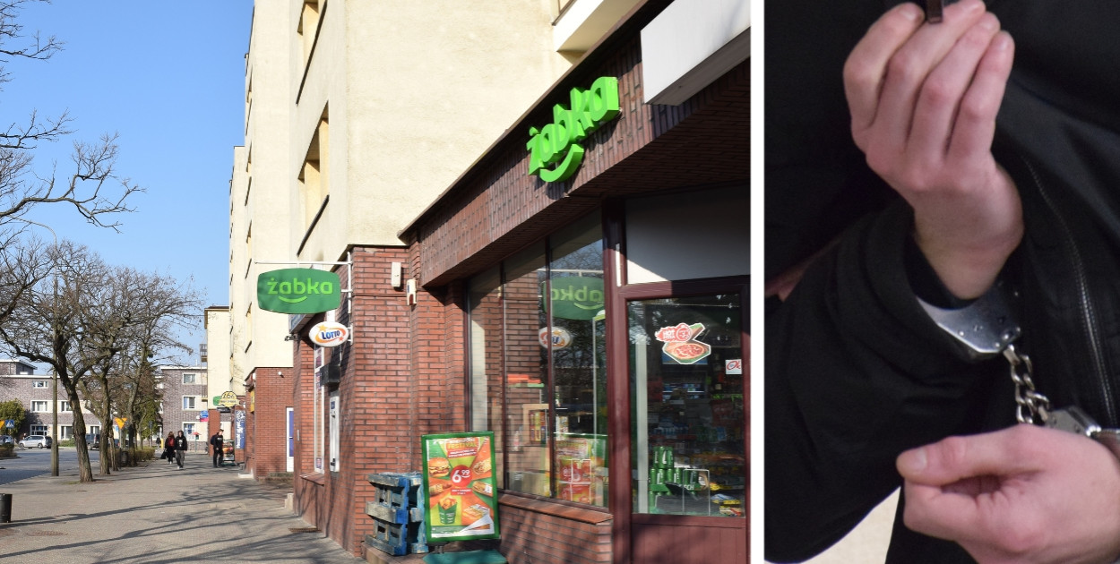 Atak nożownika przy Żabce w Głogowie. 27-latek dostał pod żebro