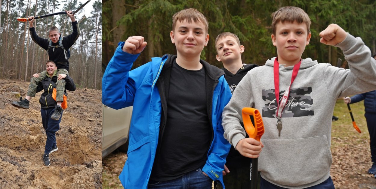 Lepiej sadzić las niż wagarować. Pożyteczna akcja pod Głogowem [FOTO]