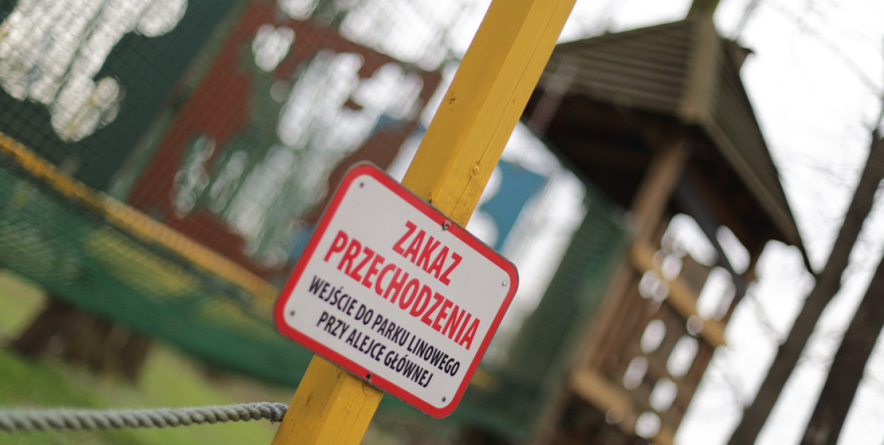 Park linowy do remontu. Inaczej grozi mu zamknięcie