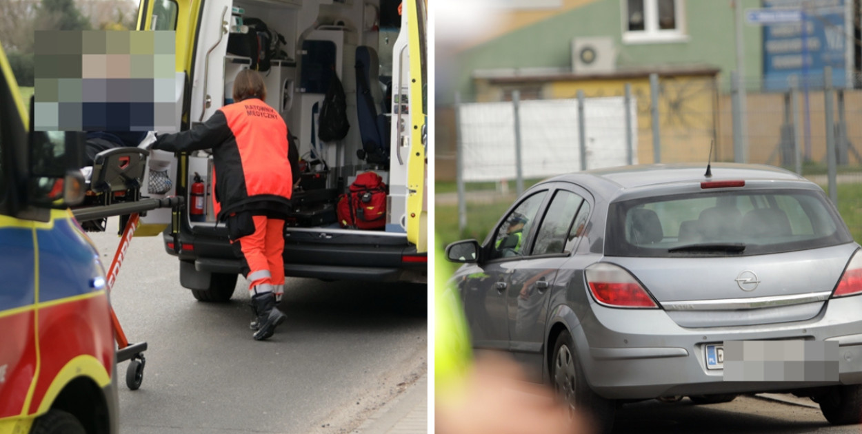 [FOTO] Kolizja pod szpitalem w Głogowie. Wjechał w karetkę jadącą na SOR