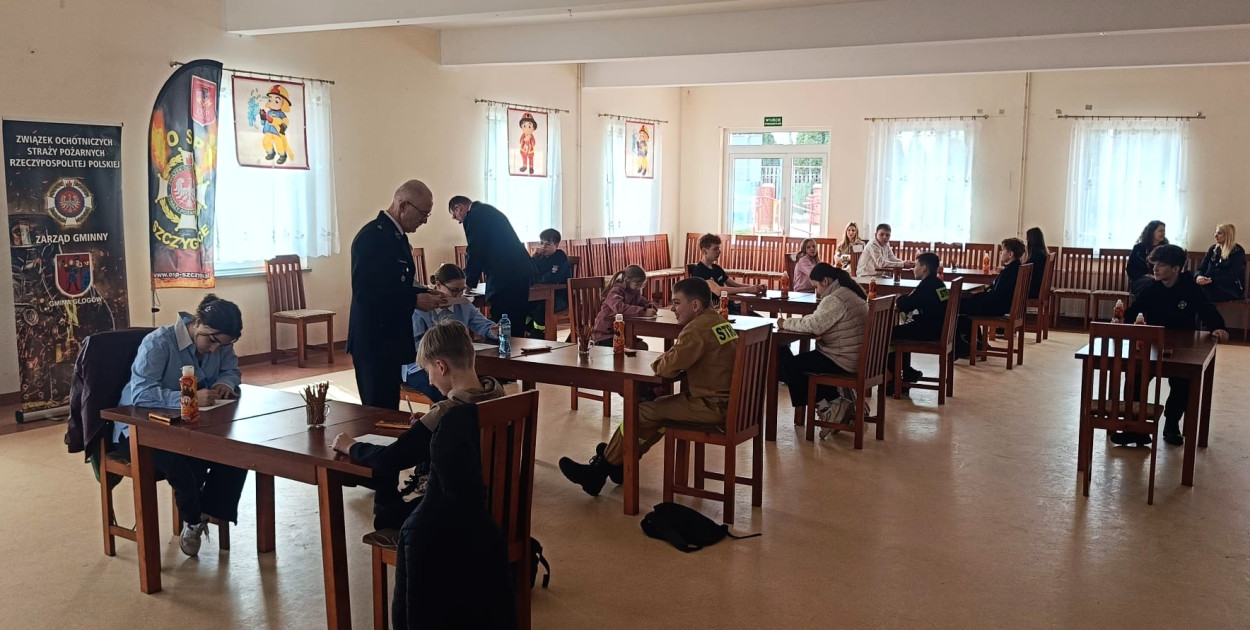 Młodzież z gminy Głogów sprawdzała swoją wiedzę pożarniczą