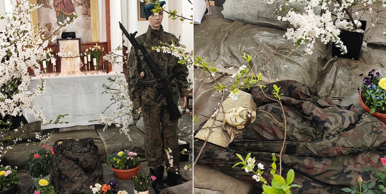 Niepokojący Grób Pański w kościele w Jerzmanowej