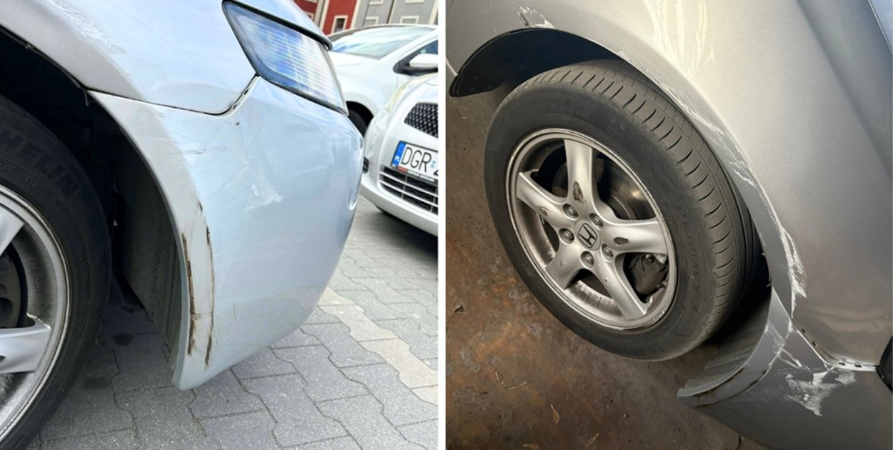 Stuknęła i uciekła. Kto widział kolizję na dużym rondzie w Głogowie?