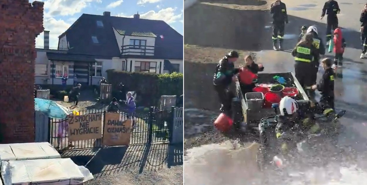 [WIDEO] Zrobili furorę! Wodna bitwa w Przedmościu hitem TikToka