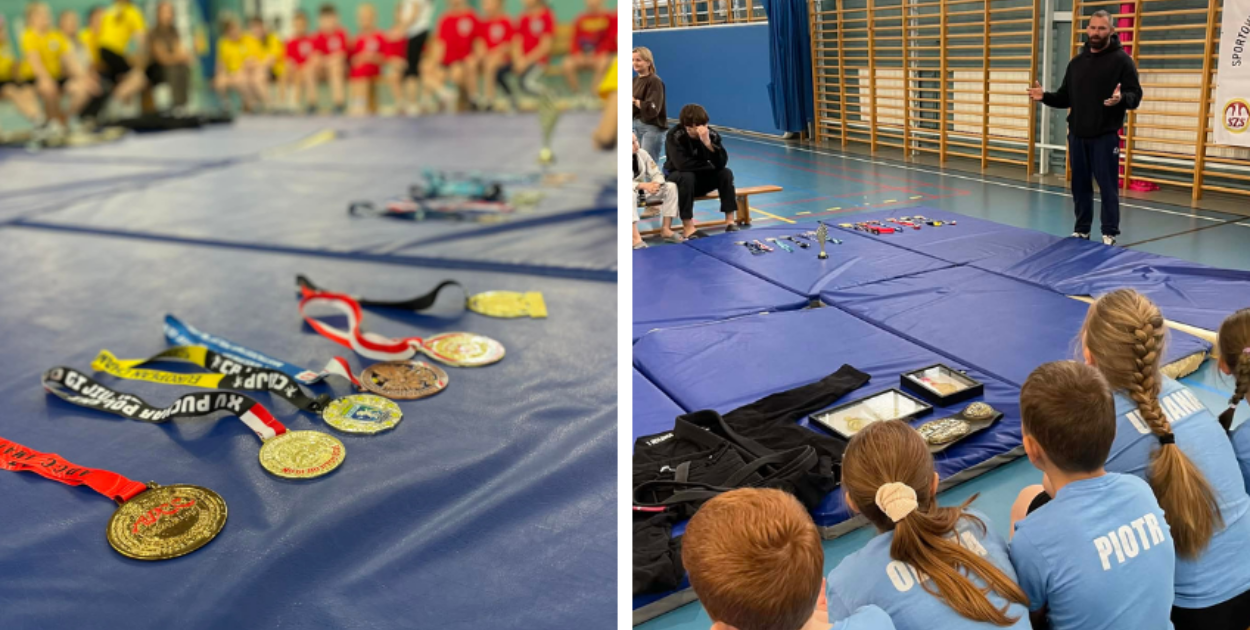 Mistrz świata na macie w szkole w Głogowie