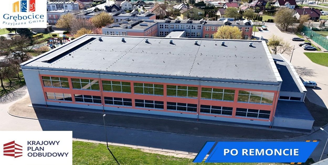 Sala gimnastyczna w Grębocicach po modernizacji za ponad 3 mln zł z dotacji