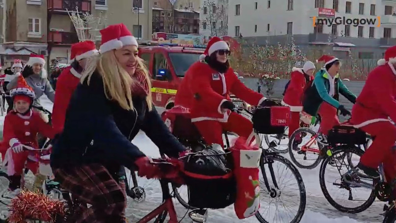 Mikołaje na Rowerach Dzieciom w Głogowie